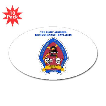 2LARB - M01 - 01 - 2nd Light Armored Reconnaissance Bn with text - Sticker (Bumper 10 pk) - Click Image to Close